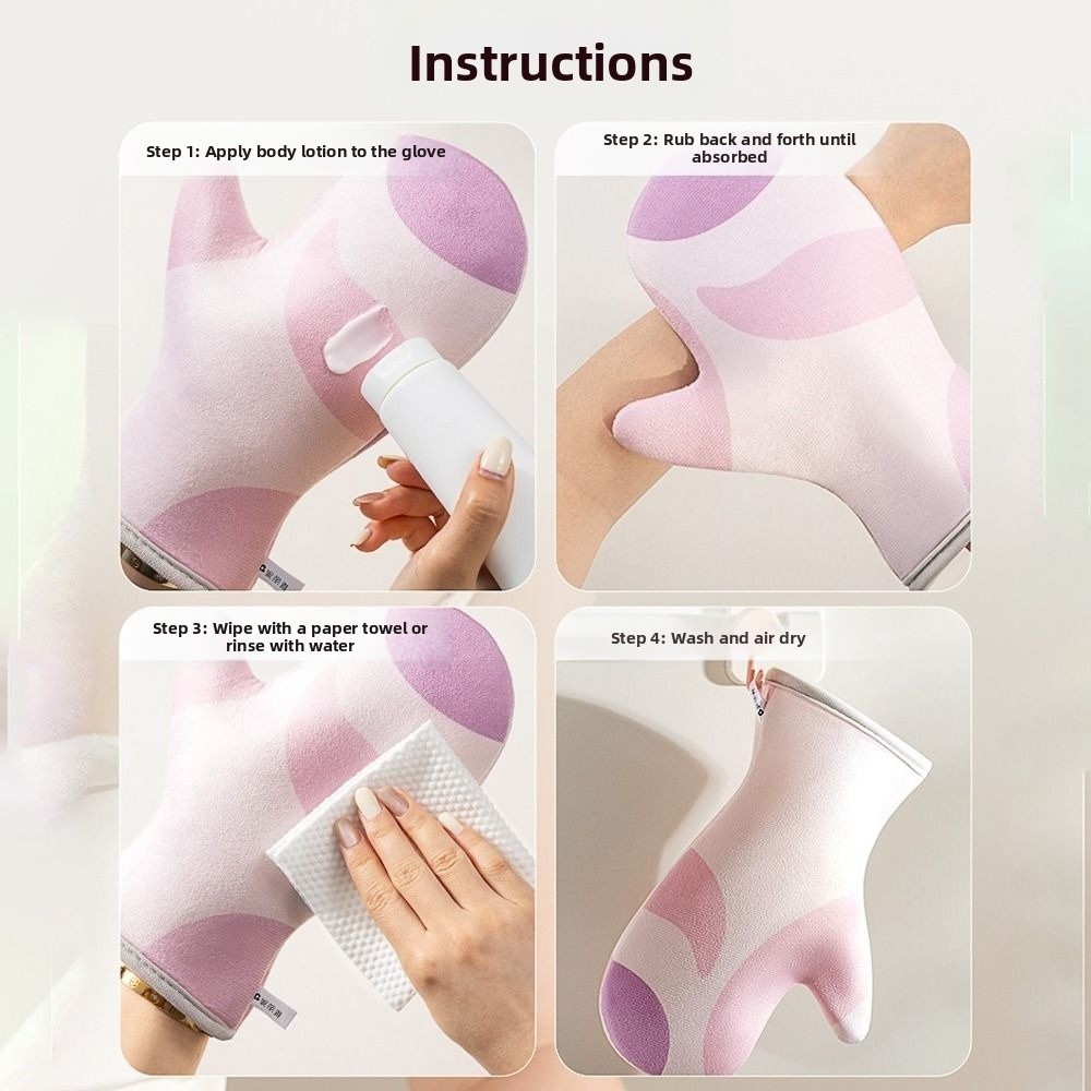 Găng tay tự thuộc da SNUGHOUSE, Găng tay dưỡng da toàn thân có thể giặt được đa chức năng, Dụng cụ bôi trang điểm khô nhanh Dụng cụ bôi chống dính hai mặt