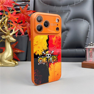 Thay đổi thành 17 series Art Collage One Piece Luffy Vỏ điện thoại từ tính cho iPhone 17 16 15 14 Pro Max