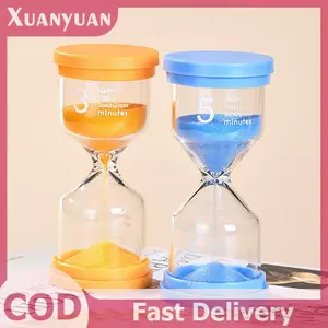 XUAN 1PC 3 / 5 / 10 / 15 / 30 Phút Cát Nhiều Màu Sắc Trẻ Em Kid Quà Tặng Cát Hẹn Giờ Kính Trang Trí Nhà Cửa Đồng Hồ Cát VN