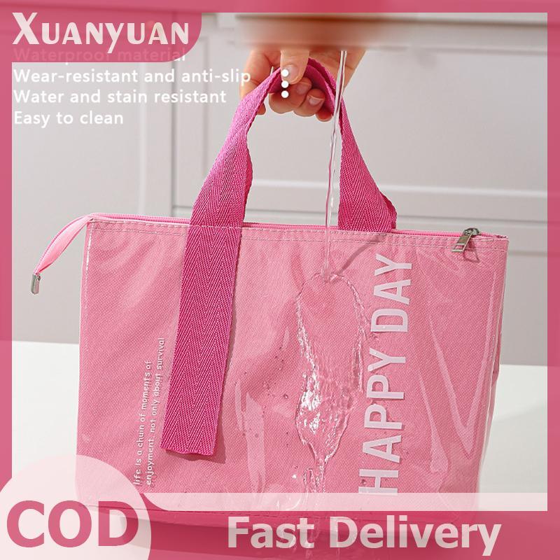 XUAN Cách Nhiệt Túi Ăn Trưa Chống Thấm Nước Thời Trang Cách Nhiệt Bento Gói Nhôm Lá Cắm Trại Dã Ngoại Túi Cách Nhiệt Bento Túi Xách Ăn Trưa VN