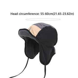 Mũ máy bay ném bom mùa đông SEREIP, Mũ Lei Feng 5 ngăn màu sắc phù hợp với phong cách Nhật Bản Lông cừu ấm áp dành cho nữ Mũ sang trọng nam và nữ