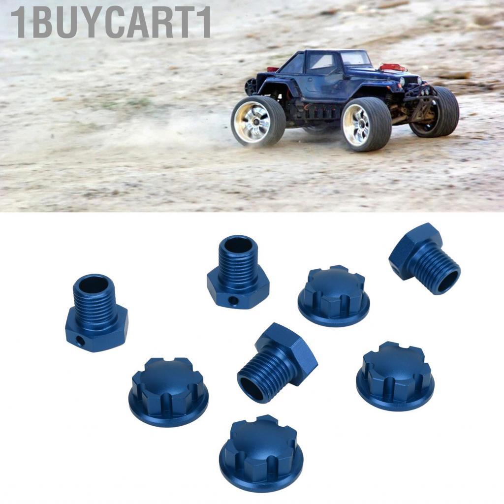 1buycart1 RiToEasysports 17mm RC Wheel Hubs Hex Kit Bộ chuyển đổi hợp kim nhôm để nâng cấp 1/10 (Màu đỏ)