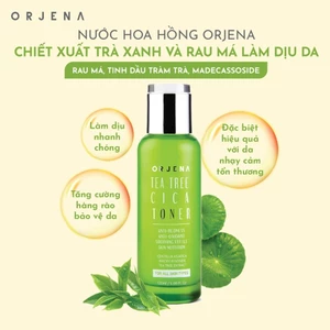 Nước Hoa Hồng Orjena chiết xuất tràm trà và rau má dịu da 120ML