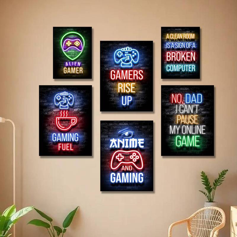 Trò Chơi Game Trích Dẫn Truyền Cảm Hứng Canvas Tranh Nghệ Thuật Trang Trí Tường Nhà Canvas Poster