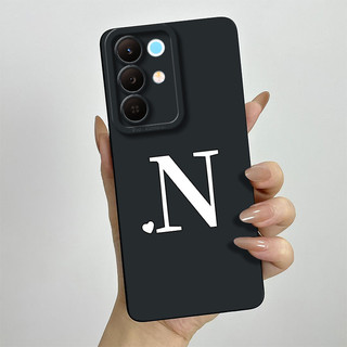 Dành Cho Realme 15X Chữ Cái Ban Đầu Dễ Thương Silicon Mềm TPU Realme15X C85 5G RMX5250 RMX5253 Vỏ Điện Thoại Bảo Vệ Ống Kính Chống Sốc