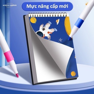 Bút màu Acrylic Marker cho bé – Bộ 60 màu chống nước, đầu bút lông mềm, giúp bé thỏa sức sáng tạo