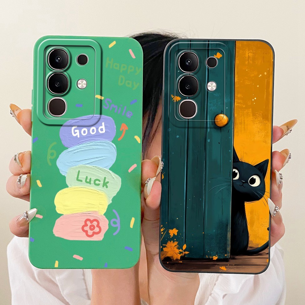 Ốp lưng Vivo iQOO Z10x V2445A Silicone Hoa thời trang sang trọng Kawaii Vỏ điện thoại sơn 2D dễ thương iQOO Z10x Vivo