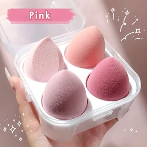 Mút Trang Điểm, Mút Tán Kem Nền Ướt Và Khô Tiện Lợi Hộp 4 Cái