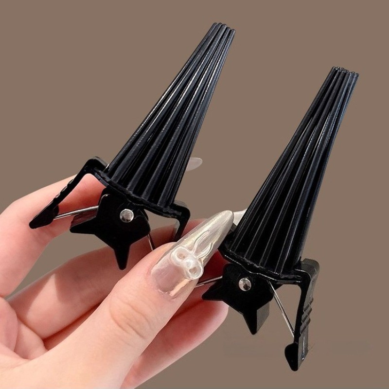 Kẹp tóc thời trang màu đen, phong cách mới đơn giản Inspired-by-French
