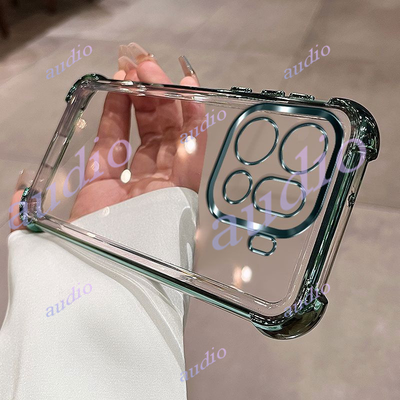 Ốp điện thoại trong suốt mạ bốn góc OPPO Find X9 Pro 5G cho Oppo Find X9 FindX9 Pro 5G Ốp lưng silicon mềm chống sốc sang trọng cho OPPO Find X9Pro FindX9Pro 5G