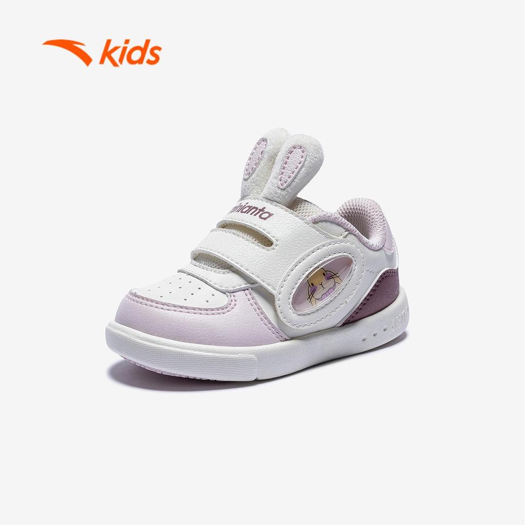 ANTA Kids Biscuit Shoes Giày Tập Đi Phát Sáng Bé Gái 3225D0030 Size 22–27 Đế EVA Chống Trơn Trượt, Bám Sàn Tốt