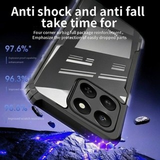 Vỏ giáp Acrylic trong suốt chống sốc Coque cho Honor 400 Smart 5G 4G 200 400 Pro 90 200 400 Lite Magic 6 Pro PC cứng + TPU Vỏ bảo vệ Honar Honer X7d X 7d