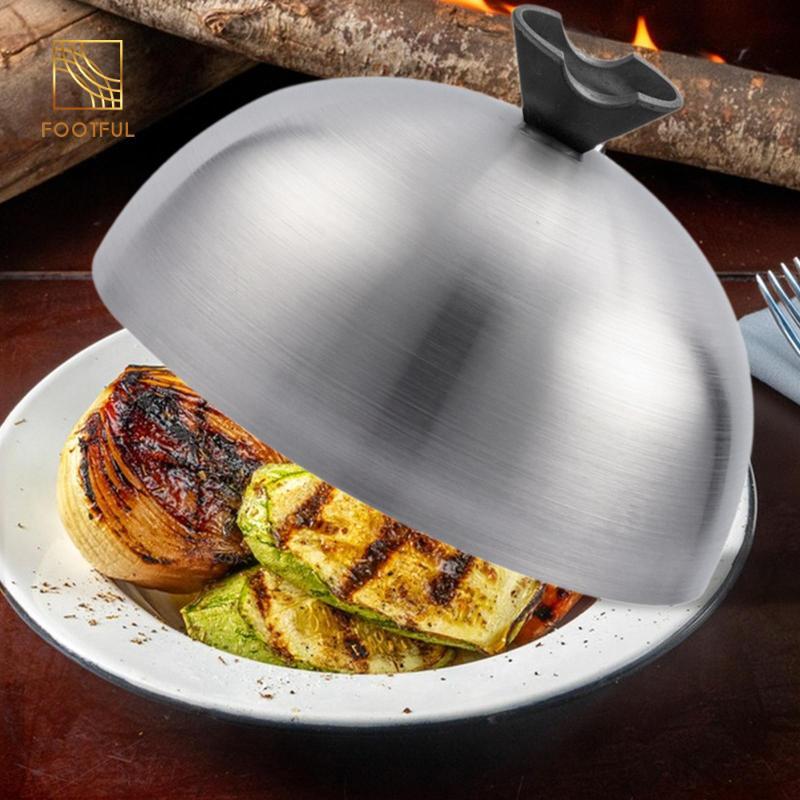 Burger Cover Nắp Nồi Tròn Hấp Thực Phẩm Chảo Chiên Có Lưới Mái Vòm