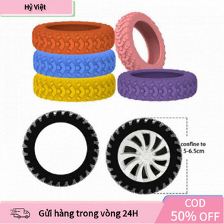 【Hỷ】Set phụ kiện bảo vệ bánh xe vali 8 chiếc, chất liệu silicone bền bỉ, sử dụng cho mọi loại vali kéo thông dụng