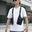 Túi áo vest lưu trữ JVSUB, túi đeo chéo da nhiều ngăn, túi đeo vai phong cách retro, chống trộm, đa năng đựng điện thoại