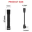 Dây sạc linh hoạt YRBWD, Cáp dữ liệu Type-C sang Type-C USB4 80Gbps, PD dọc 240W 8K 60HZ Khuỷu tay FPC Dây mềm Ổ đĩa di động