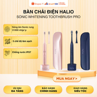 Bàn chải điện Halio Sonic Whitening Toothbrush PRO - Hàng chính hãng, bảo hành 24 tháng