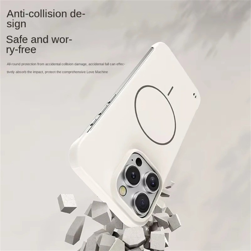 Ốp điện thoại bảo vệ không khung siêu mỏng mờ cho Apple IPhone 17 16 15 Plus 14 13 12 11 Pro Max Vỏ bảo vệ