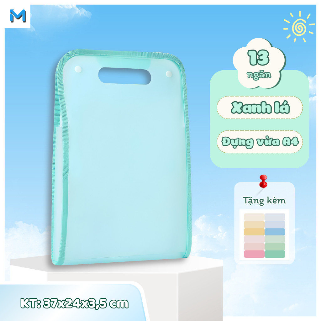 Hộp Đựng Hồ Sơ Mờ 13 Ngăn Chống Thấm Nước Khổ A4 Có Tay Cầm - Lựa Chọn Tốt Nhất Cho Đồ Dùng Học Tập Và Công Sở