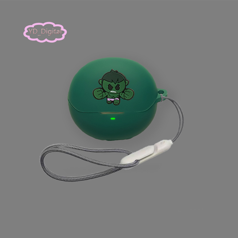 Dành Cho Baseus Inspire XP1 Vỏ Tai Nghe Silicon Vỏ Mềm Dễ Thương Chống Sốc Hoạt Hình Tai Nghe Mềm Tay Áo Bảo Vệ Chống Thấm Nước Có Nhẫn
