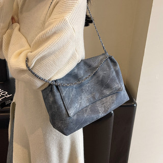 Túi Denim dung tích lớn cổ điển