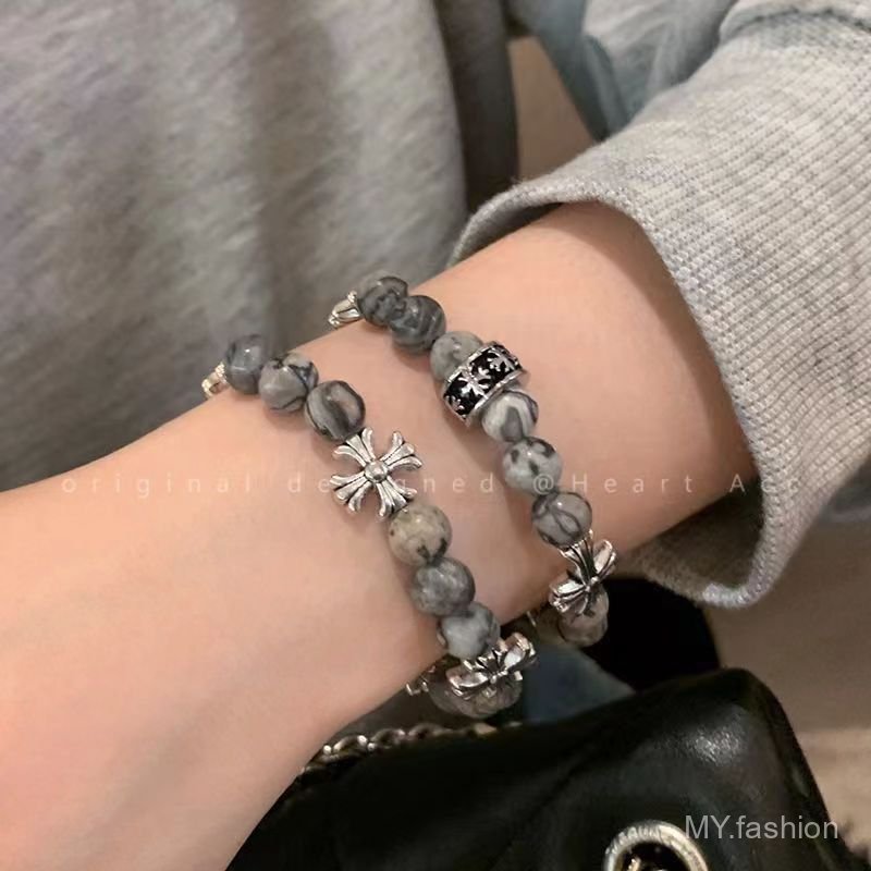 Vòng đeo tay và cặp đôi đính cườm đá tự nhiên, style Âu Mỹ - Thời Trang Hợp Mốt