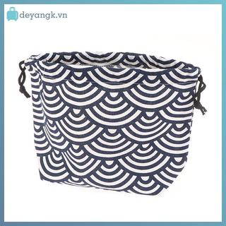 Deyangk 1 Phong Cách Nhật Bản Dây Rút Hộp Cơm Trưa Túi Bảo Quản Du Lịch Dã Ngoại Di Động Dễ Dàng Rửa Bento Hộp Cơm Trưa Túi Tote VN