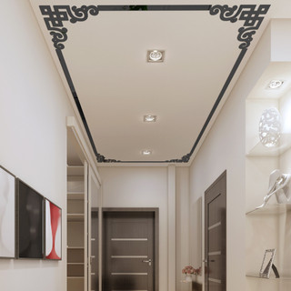 10cm Acrylic Góc Hoa Miếng Dán Hình Chữ Thập Miếng Dán Gương Nội Thất Nhà Tivi Nền Trang Trí Tường Dán Tường Tân Trang Trí BOCD