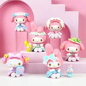 Vinyl My Melody Tea Party Series 6 Cái / bộ Hình Dễ Thương Để Bàn Đồ Trang Trí Hình Bánh Trang Trí Búp Bê