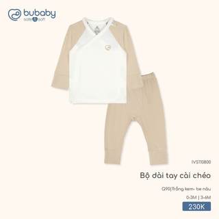Bubaby IVS110800 Bộ dài tay cài chéo   🔅 T11.2
