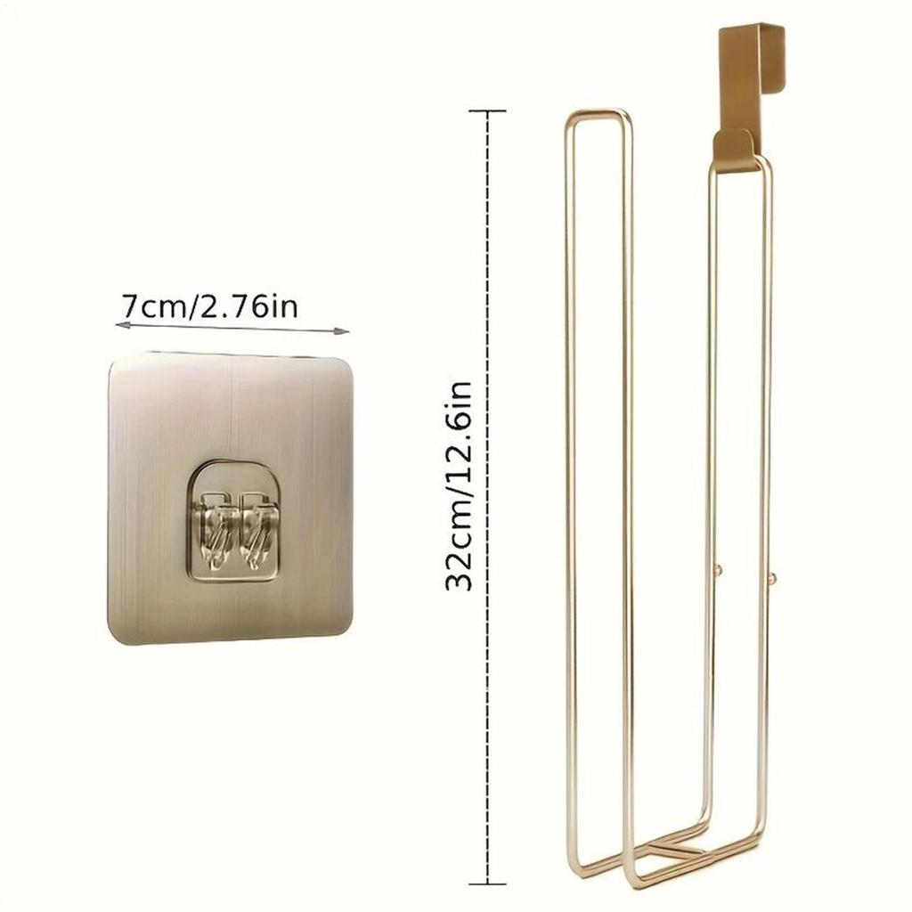 Paper Towel Holder Toilet Tissue Holder Space-Saving No Drilling Hanger Tissue Rack for Room Dorm Apartment gelhvn