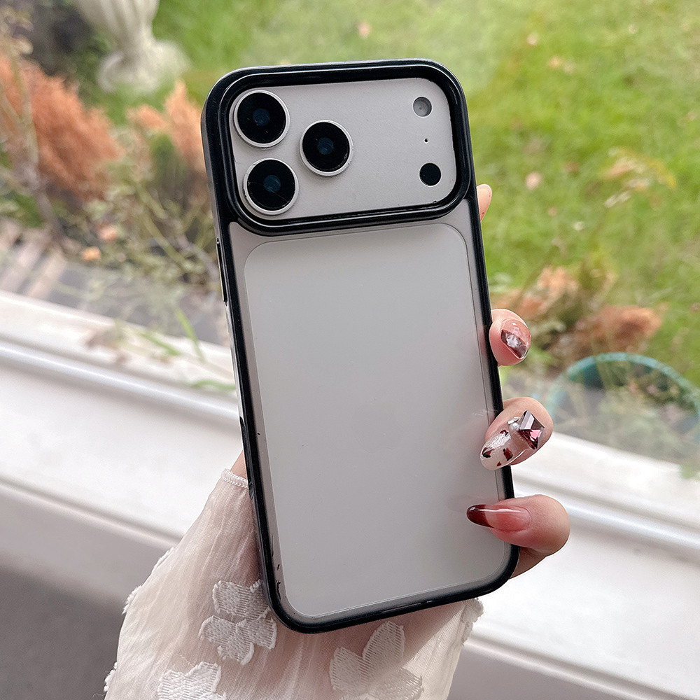 Ốp Điện Thoại Acrylic Thạch Màu Cho iPhone 17 Pro Max 17 Air 16 Plus 15 14 13 12 11 Vỏ Bảo Vệ Chống Sốc