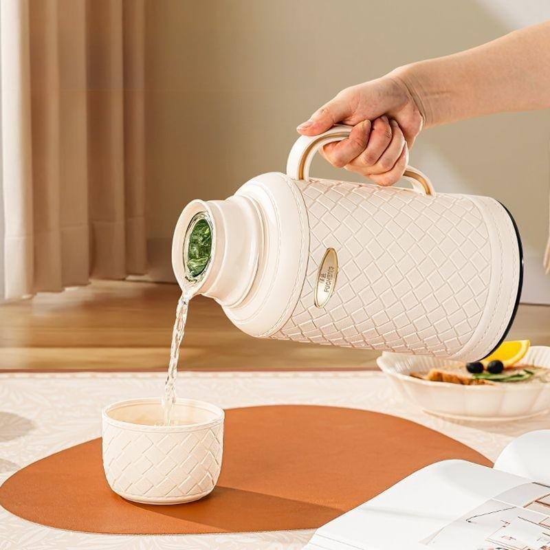 AKubi Ấm Phích Nước Giữ Nhiệt Phong Cách Mới 1000ml  Nhỏ Gọn Tiện Lợi . Ấm Ủ Trà Mini Để Bàn