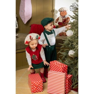 La pomme AW2025 BST váy, yếm giáng sinh cho bé T11.4