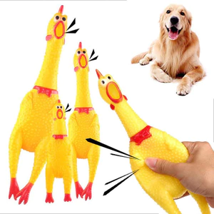Đồ Chơi GặM HìNh Con Gà PháT Ra TiếNg Kêu 17cm Cho Thú Cưng