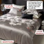Bộ chăn ga gối Lụa Jacquard Cotton nhẹ nhàng MemMinbedding Luxury họa tiết kim sa phối hoa tinh tế - L41679