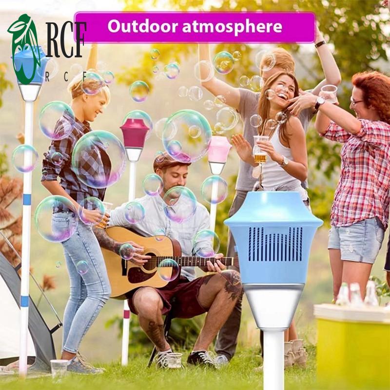 COD✨ Máy bong bóng tự động có đèn âm thanh - Kiểu đèn đường dọc cho các bữa tiệc