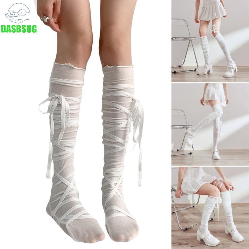 DASBSUG Tất cosplay anime nữ, quấn đầu gối, vớ dài boot