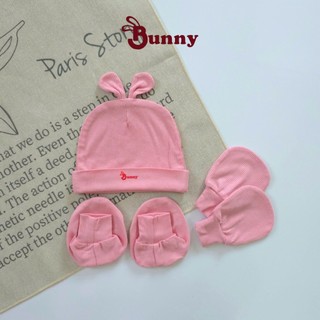 Set mũ vớ thỏ và gấu Bunnybaby chất tăm lụa mềm mịn cho bé 0-3 tháng