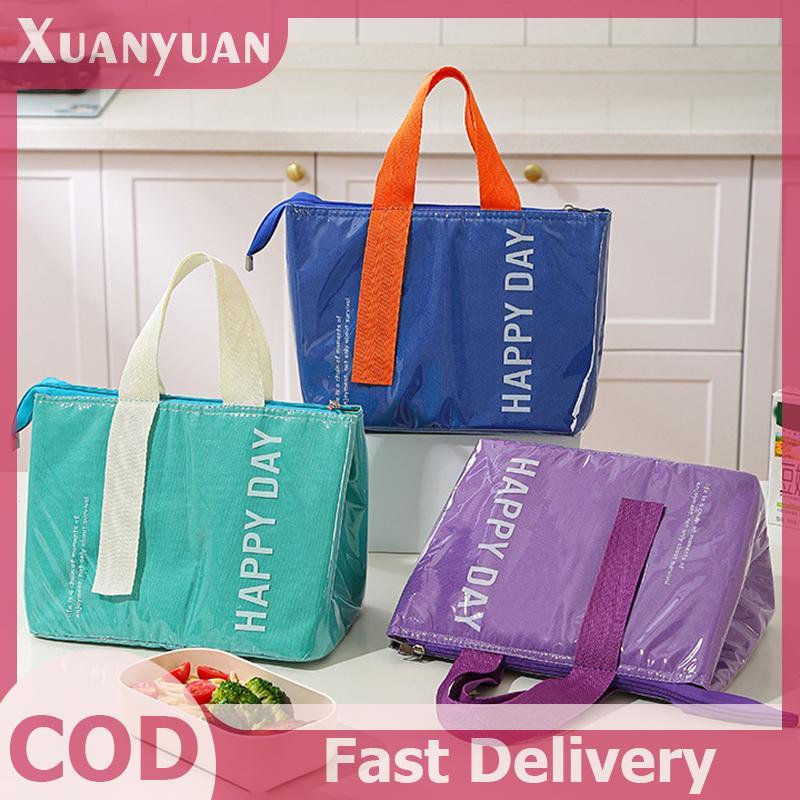XUAN Cách Nhiệt Túi Ăn Trưa Chống Thấm Nước Thời Trang Cách Nhiệt Bento Gói Nhôm Lá Cắm Trại Dã Ngoại Túi Cách Nhiệt Bento Túi Xách Ăn Trưa VN