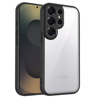 Dành cho Samsung Galaxy S25 Ultra / S24 Ultra / S23 Ultra / S22 Ultra Ốp điện thoại cứng trong suốt Khung silicon mềm chống rơi mỏng