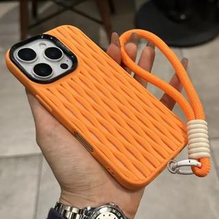 Lưới Rỗng Lỗ Tản Nhiệt Ốp Lưng Làm Mát Cho iPhone 16 15 14 Plus 13 12 11 16 Pro Max Silicon Mềm Dây Đeo Cổ Tay Bao