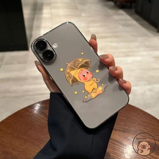 Ốp Điện Thoại Dễ Thương Meizu 21 20 Pro Note, Cầm Dù Lấp Lánh Ngôi Sao Hoạt Hình, Vỏ Mềm Trong Suốt Đen