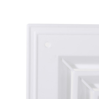 Lưới tản nhiệt thông hơi COZYNEST, có nắp thông gió màu trắng, nhựa vuông hoạt động im lặng Lỗ thông hơi làm mát phòng tắm