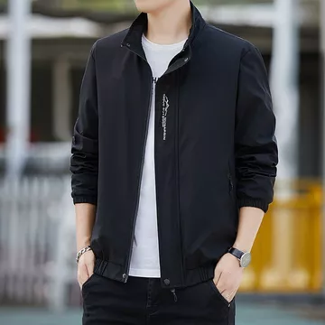 Áo khoác mỏng mùa thu dành cho nam Phiên bản Hàn Quốc Áo khoác gió có mũ trùm đầu Áo khoác đi lại thoải mái Áo khoác cổ đứng Áo khoác thường ngày Áo khoác leo núi Áo khoác phù hợp cho mọi trận đấu