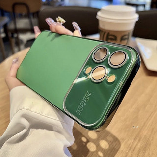 Dành Cho IPhone 17 16 15 14 13 12 Pro Max Có Ống Kính Kính Bảo Vệ Phim Ốp điện thoại Có logo Cửa Sổ Lớn Giây Thay Đổi iPhone 17 AG Mờ Chống Vân Tay Cứng Thích Hợp