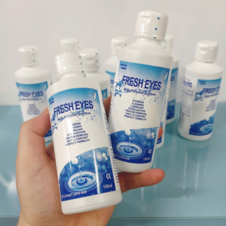 DUNG DỊCH NGÂM LENS FRESH EYES 150ML HÀN QUỐC GIÚP KHỬ KHUẨN, LÀM SẠCH, BẢO VỆ LENS LUÔN TRONG SUỐT VÀ ÊM MỊN KHI ĐEO
