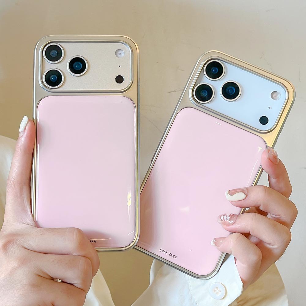 Ốp Lưng Cứng Tương Thích Với iPhone 13 14 14Pro 14ProMax 15 15Pro 15ProMax 16 16Pro 16ProMax 17 17Pro 17ProMax Ốp Họa Tiết Màu Hồng