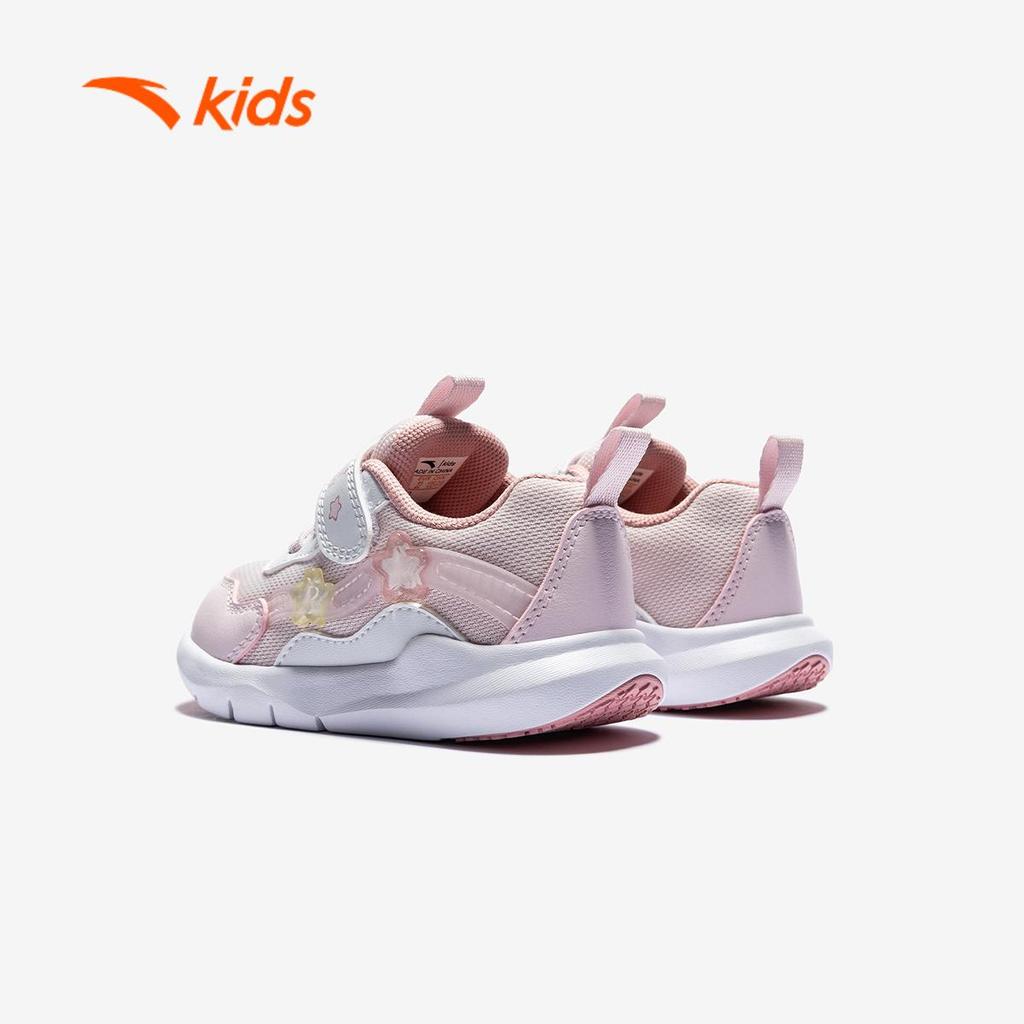 ANTA Kids Giày Tập Đi Thời Trang Bé gái 3225D0005. Mềm Nhẹ, Hạn Chế Trơn Trượt, Bảo Vệ Bước Chân Đầu Đời