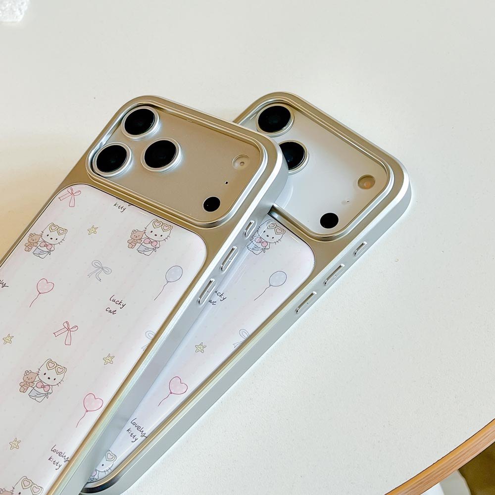 Ốp Lưng Cứng Tương Thích Với iPhone 13 14 14Pro 14ProMax 15 15Pro 15ProMax 16 16Pro 16ProMax 17 17Pro 17ProMax Ốp Họa Tiết Gấu Con Mèo Con